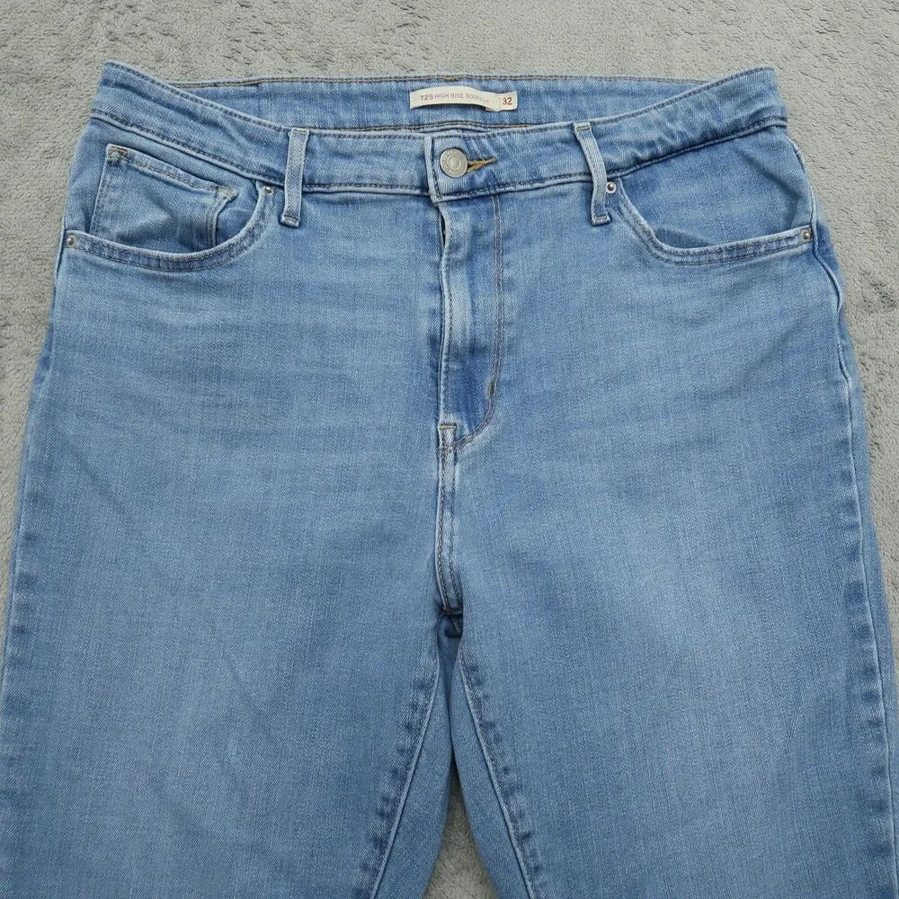Levi's 725 Jeans Women's Size 32 Blue High-Rise Bootcut Denim 29